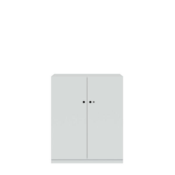 Flügeltürenschrank Pren | Mit Zylinderschloss | 2 Fachböden für 3 OH | H 1210 x B 1000 x T 500 mm
