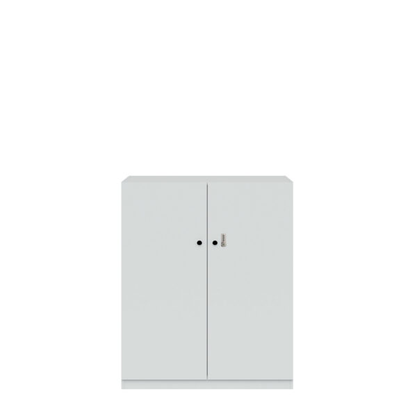 Flügeltürenschrank Pren | Mit mechanischem Zahlenkombinationsschloss | 2 Fachböden für 3 OH | H 1210 x B 1000 x T 500 mm