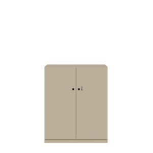 Flügeltürenschrank Pren | Mit mechanischem Zahlenkombinationsschloss | 2 Fachböden für 3 OH | H 1210 x B 1000 x T 500 mm