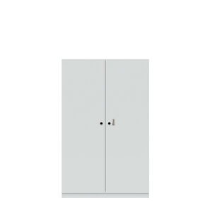 Flügeltürenschrank Pren | Mit mechanischem Zahlenkombinationsschloss | 3 Fachböden für 4 OH | H 1590 x B 1000 x T 500 mm