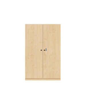 Flügeltürenschrank Pren | Mit mechanischem Zahlenkombinationsschloss | 3 Fachböden für 4 OH | H 1590 x B 1000 x T 500 mm