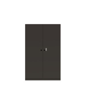 Flügeltürenschrank Pren | Mit mechanischem Zahlenkombinationsschloss | 3 Fachböden für 4 OH | H 1590 x B 1000 x T 500 mm