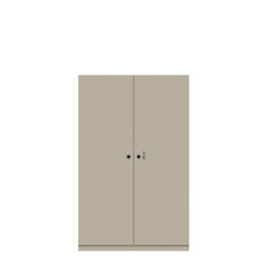 Flügeltürenschrank Pren | Mit mechanischem Zahlenkombinationsschloss | 3 Fachböden für 4 OH | H 1590 x B 1000 x T 500 mm
