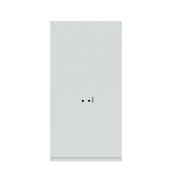 Flügeltürenschrank Pren | Mit mechanischem Zahlenkombinationsschloss | 4 Fachböden für 5 OH | H 1970 x B 1000 x T 500 mm