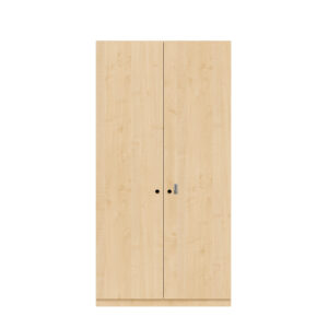 Flügeltürenschrank Pren | Mit mechanischem Zahlenkombinationsschloss | 4 Fachböden für 5 OH | H 1970 x B 1000 x T 500 mm