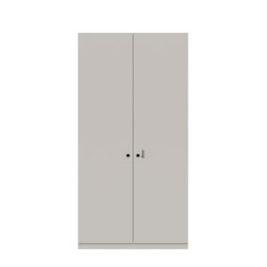 Flügeltürenschrank Pren | Mit mechanischem Zahlenkombinationsschloss | 4 Fachböden für 5 OH | H 1970 x B 1000 x T 500 mm