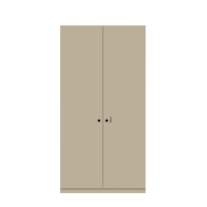 Flügeltürenschrank Pren | Mit mechanischem Zahlenkombinationsschloss | 4 Fachböden für 5 OH | H 1970 x B 1000 x T 500 mm