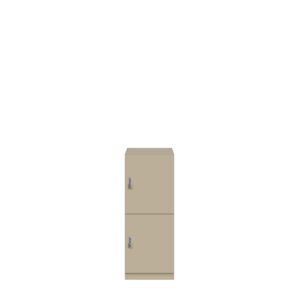 Lodge Pren | 2 Schließfächer | Mit mechanischem M3 Zahlenkombinationsschloss | H 1018 x B 400 x T 500 mm