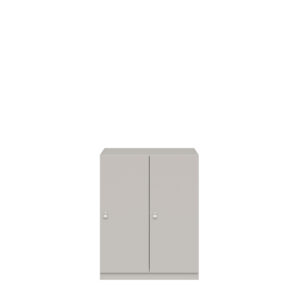 Lodge Pren | 2 Schließfächer nebeneinander mit jeweils 1 Kleiderstange | Mit Zylinderschloss | H 1018 x B 800 x T 500 mm