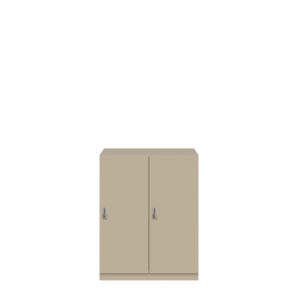 Lodge Pren | 2 Schließfächer nebeneinander mit jeweils 1 Kleiderstange | Mit mechanischem M3 Zahlenkombinationsschloss | H 1018 x B 800 x T 500 mm