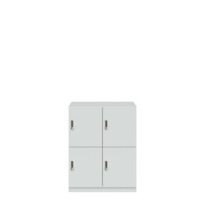 Lodge Pren | Mit 2 Abteilen mit je 2 Schließfächern übereinander| Mit digitalem Zahlenkombinationsschloss | H 1018 x B 800 x T 500 mm