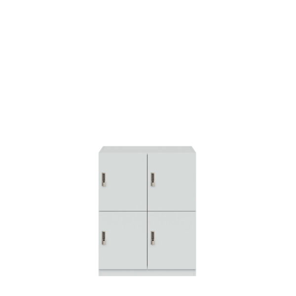 Lodge Pren | Mit 2 Abteilen mit je 2 Schließfächern übereinander| Mit digitalem Zahlenkombinationsschloss | H 1018 x B 800 x T 500 mm