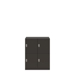 Lodge Pren | Mit 2 Abteilen mit je 2 Schließfächern übereinander| Mit mechanischem M2 Zahlenkombinationsschloss | H 1018 x B 800 x T 500 mm