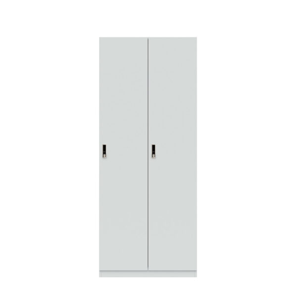 Lodge Pren | 2 Schließfächer nebeneinander mit jeweils 2 festen Fachböden und 1 Kleiderstange| Mit RFID Schloss | H 1970 x B 800 x T 500 mm