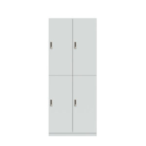 Lodge Pren | Mit 2 Abteilen mit je 2 Schließfächern übereinander mit jeweils einer Kleiderstange| Mit digitalem Zahlenkombinationsschloss | H 1970 x B 800 x T 500 mm