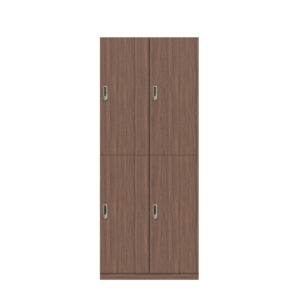 Lodge Pren | Mit 2 Abteilen mit je 2 Schließfächern übereinander mit jeweils einer Kleiderstange| Mit digitalem Zahlenkombinationsschloss | H 1970 x B 800 x T 500 mm