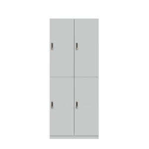 Lodge Pren | Mit 2 Abteilen mit je 2 Schließfächern übereinander mit jeweils einer Kleiderstange| Mit digitalem Zahlenkombinationsschloss | H 1970 x B 800 x T 500 mm