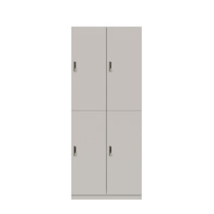 Lodge Pren | Mit 2 Abteilen mit je 2 Schließfächern übereinander mit jeweils einer Kleiderstange| Mit digitalem Zahlenkombinationsschloss | H 1970 x B 800 x T 500 mm
