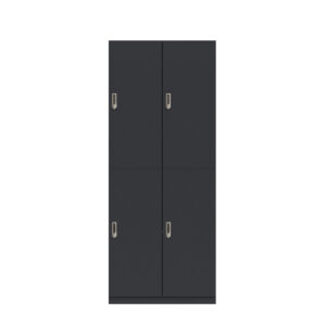 Lodge Pren | Mit 2 Abteilen mit je 2 Schließfächern übereinander mit jeweils einer Kleiderstange| Mit digitalem Zahlenkombinationsschloss | H 1970 x B 800 x T 500 mm