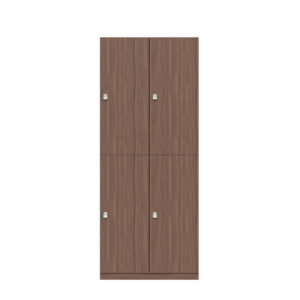 Lodge Pren | Mit 2 Abteilen mit je 2 Schließfächern übereinander mit jeweils einer Kleiderstange | Mit Zylinderschloss | H 1970 x B 800 x T 500 mm