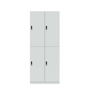 Lodge Pren | Mit 2 Abteilen mit je 2 Schließfächern übereinander mit jeweils einer Kleiderstange| Mit RFID Schloss | H 1970 x B 800 x T 500 mm
