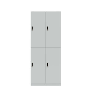 Lodge Pren | Mit 2 Abteilen mit je 2 Schließfächern übereinander mit jeweils einer Kleiderstange| Mit RFID Schloss | H 1970 x B 800 x T 500 mm