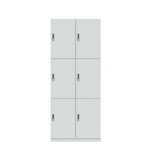 Lodge Pren | Mit 2 Abteilen mit je 3 Schließfächern übereinander | Mit digitalem Zahlenkombinationsschloss| H 1970 x B 800 x T 500 mm