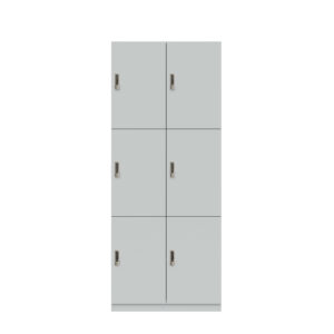 Lodge Pren | Mit 2 Abteilen mit je 3 Schließfächern übereinander | Mit digitalem Zahlenkombinationsschloss| H 1970 x B 800 x T 500 mm