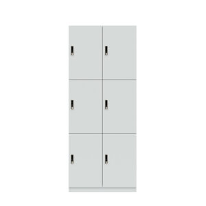 Lodge Pren | Mit 2 Abteilen mit je 3 Schließfächern übereinander | Mit RFID Schloss | H 1970 x B 800 x T 500 mm