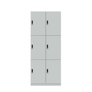 Lodge Pren | Mit 2 Abteilen mit je 3 Schließfächern übereinander | Mit RFID Schloss | H 1970 x B 800 x T 500 mm