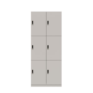 Lodge Pren | Mit 2 Abteilen mit je 3 Schließfächern übereinander | Mit RFID Schloss | H 1970 x B 800 x T 500 mm