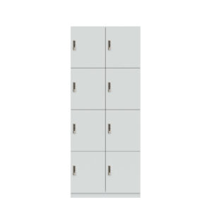 Lodge Pren | Mit 2 Abteilen mit je 4 Schließfächern übereinander | Mit digitalem Zahlenkombinationsschloss| H 1970 x B 800 x T 500 mm