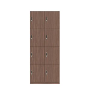 Lodge Pren | Mit 2 Abteilen mit je 4 Schließfächern übereinander | Mit digitalem Zahlenkombinationsschloss| H 1970 x B 800 x T 500 mm