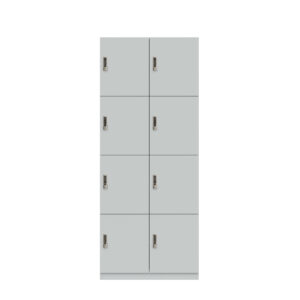 Lodge Pren | Mit 2 Abteilen mit je 4 Schließfächern übereinander | Mit digitalem Zahlenkombinationsschloss| H 1970 x B 800 x T 500 mm