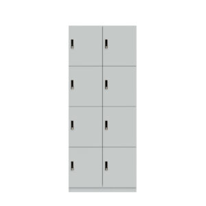 Lodge Pren | Mit 2 Abteilen mit je 4 Schließfächern übereinander | Mit RFID Schloss | H 1970 x B 800 x T 500 mm