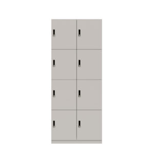Lodge Pren | Mit 2 Abteilen mit je 4 Schließfächern übereinander | Mit RFID Schloss | H 1970 x B 800 x T 500 mm