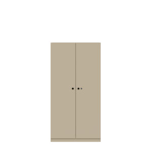 Kleiderschrank Pren | Mit Kleiderstange und Schuhfach | Mit Zylinderschloss | H 1590 x B 800 x T 500 mm