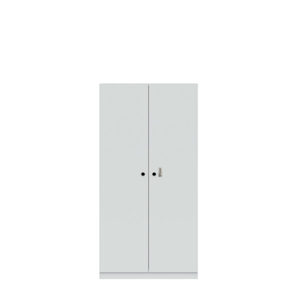 Kleiderschrank Pren | Mit Kleiderstange und Schuhfach | Mit mechanischem Zahlenkombinationsschloss  | H 1590 x B 800 x T 500 mm