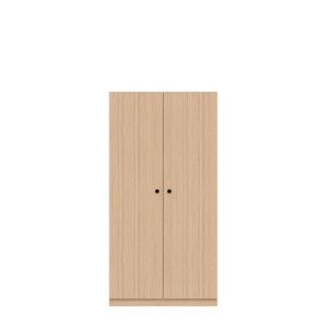 Kleiderschrank Pren | Mit Kleiderstange und Schuhfach | Ohne Schloss | H 1590 x B 800 x T 500 mm