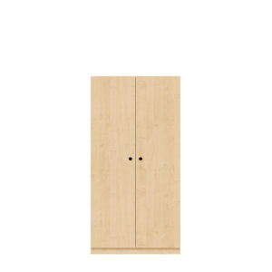 Kleiderschrank Pren | Mit Kleiderstange und Schuhfach | Ohne Schloss | H 1590 x B 800 x T 500 mm