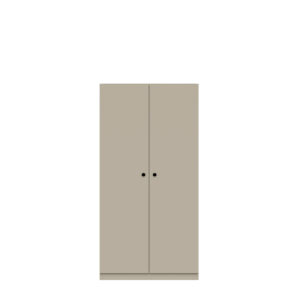 Kleiderschrank Pren | Mit Kleiderstange und Schuhfach | Ohne Schloss | H 1590 x B 800 x T 500 mm