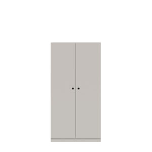 Kleiderschrank Pren | Mit Kleiderstange und Schuhfach | Ohne Schloss | H 1590 x B 800 x T 500 mm