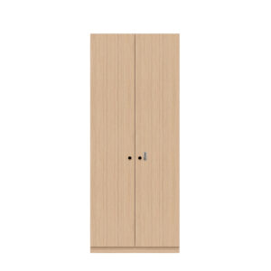 Kleiderschrank Pren | Mit Kleiderstange, 1 Hutboden und 1 Schuhfach | Mit mechanischem Zahlenkombinationsschloss | H 1970 x B 800 x T 500 mm