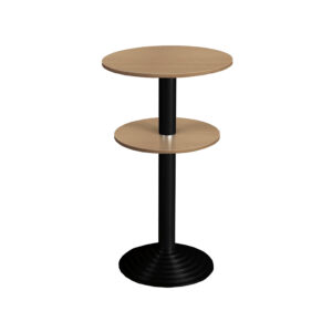 Stehtisch | rund | Durchmesser: 600mm | zwei Platten | 19mm Tischstärke