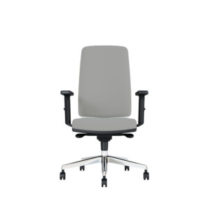 Bürodrehstuhl Stone | Tiefenverstellbarer Sitz | Mit Armlehnen | Aluminiumfußkreuz