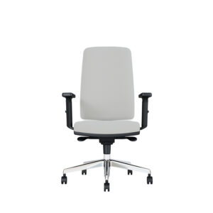 Bürodrehstuhl Stone | Tiefenverstellbarer Sitz | Mit Armlehnen | Aluminiumfußkreuz