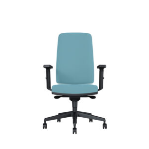 Bürodrehstuhl Stone | Tiefenverstellbarer Sitz | Mit Armlehnen | Kunststofffußkreuz