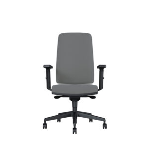 Bürodrehstuhl Stone | Tiefenverstellbarer Sitz | Mit Armlehnen | Kunststofffußkreuz