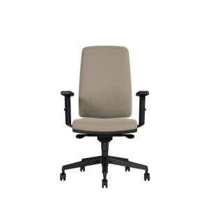 Bürodrehstuhl Stone | Tiefenverstellbarer Sitz | Mit Armlehnen | Kunststofffußkreuz