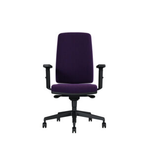 Bürodrehstuhl Stone | Tiefenverstellbarer Sitz | Mit Armlehnen | Kunststofffußkreuz